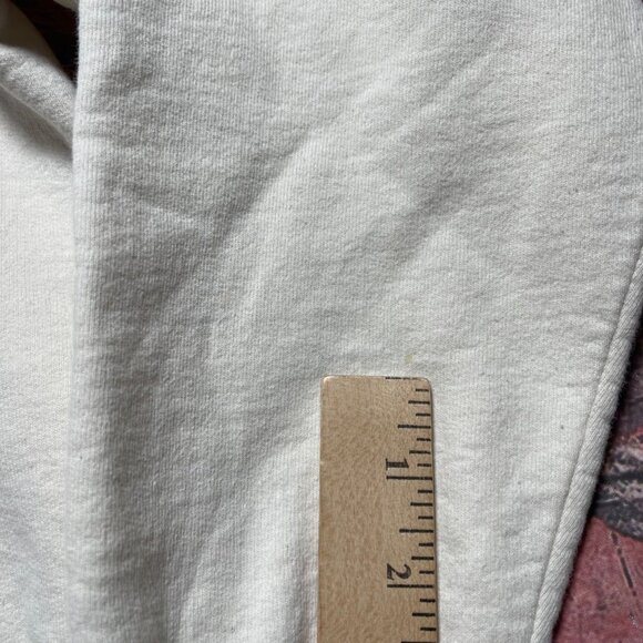 Vintage 90s Noah's Ark Sweatshirt XL White Religion Graphic Pullover Jesus - Picture 4 of 6